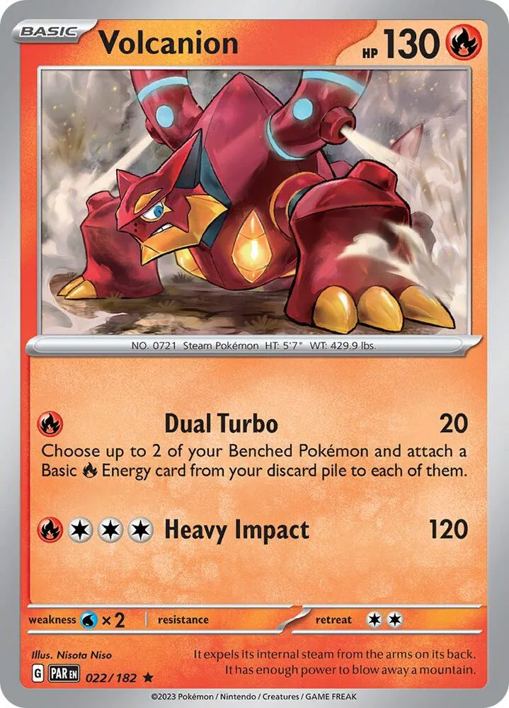 Volcanion card front