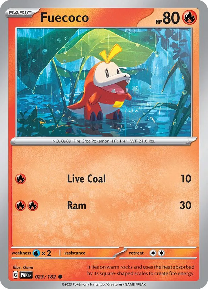 Fuecoco card front