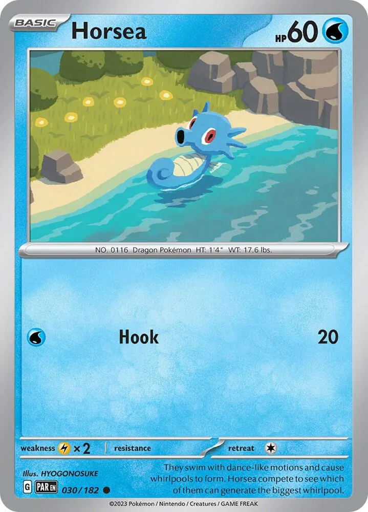 Horsea card front