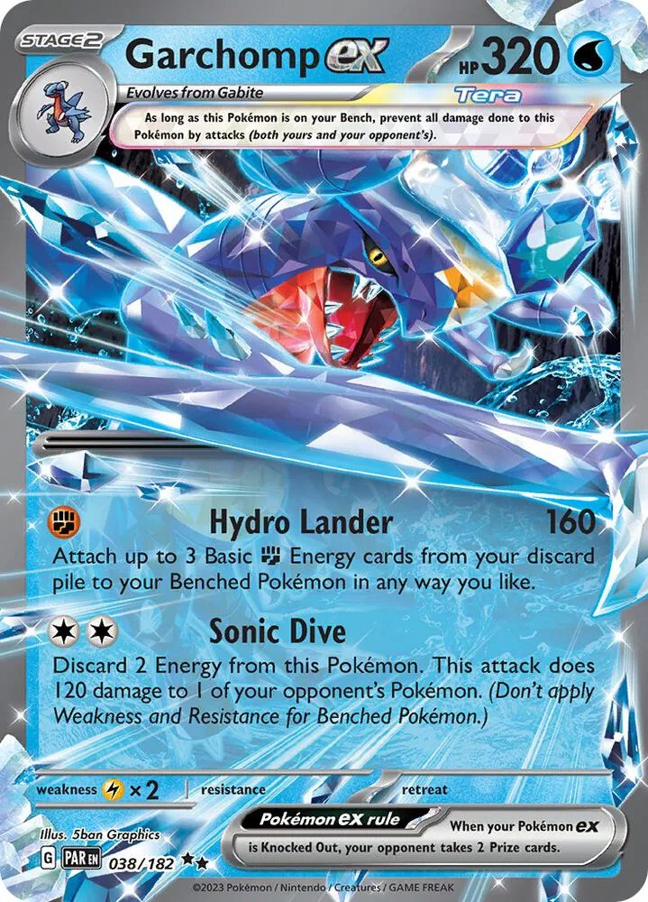 Garchomp ex card front