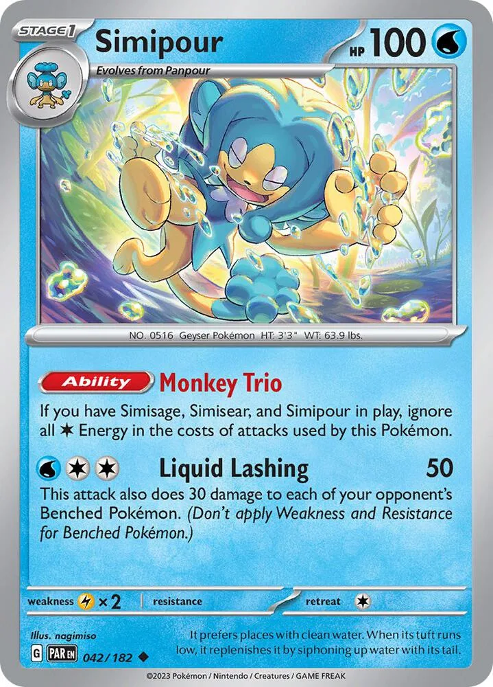 Simipour card front