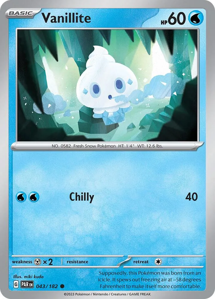 Vanillite card front
