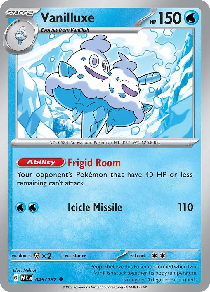 Vanilluxe card front