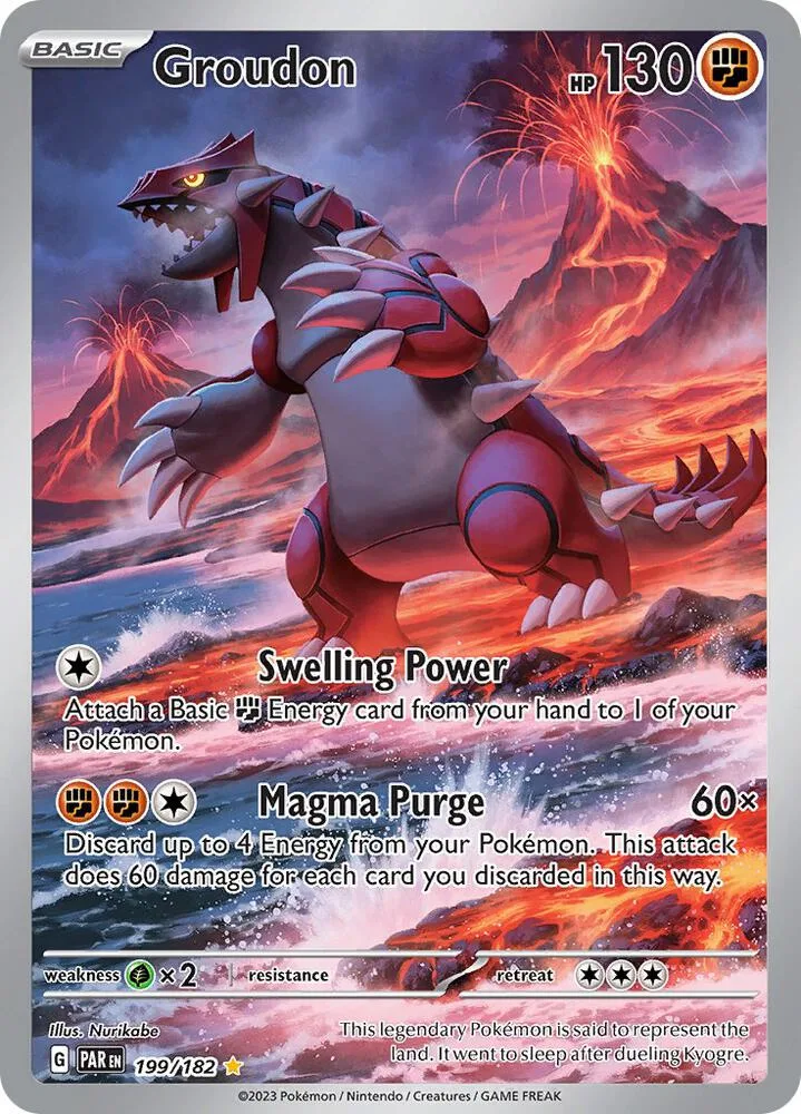 Groudon Holofoil card