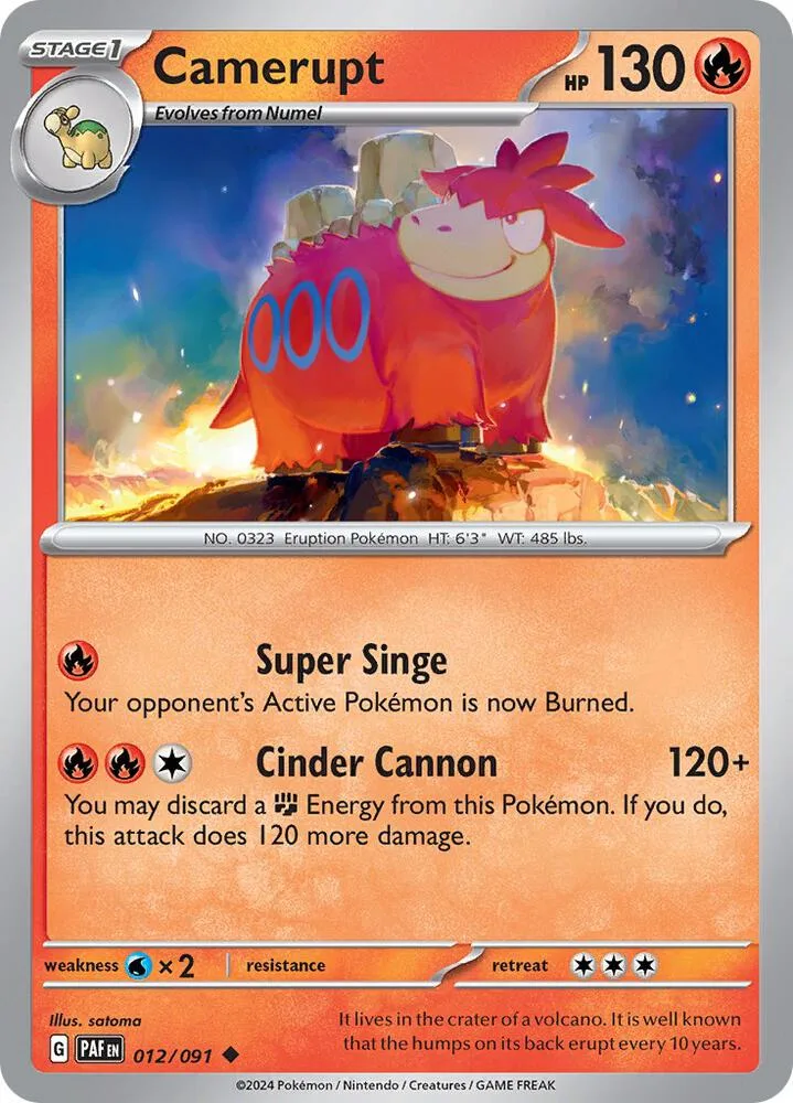 Camerupt card front