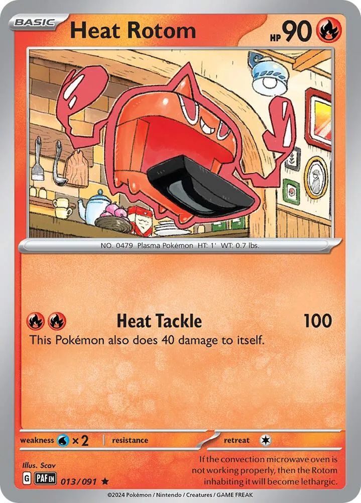 Heat Rotom card front