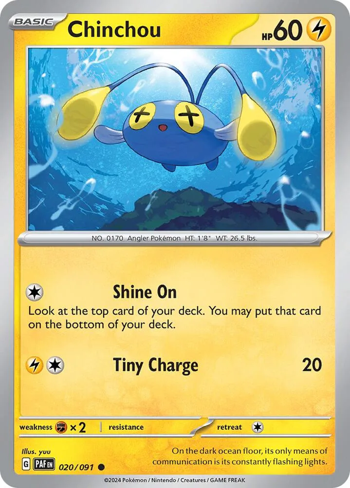 Chinchou card front