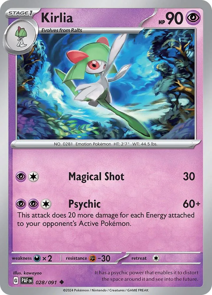 Kirlia card front