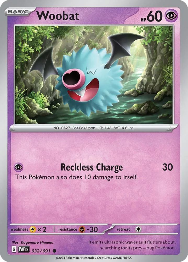 Woobat card front