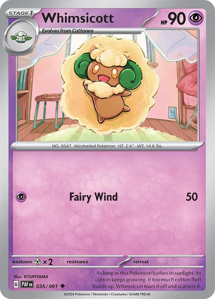 Whimsicott card front
