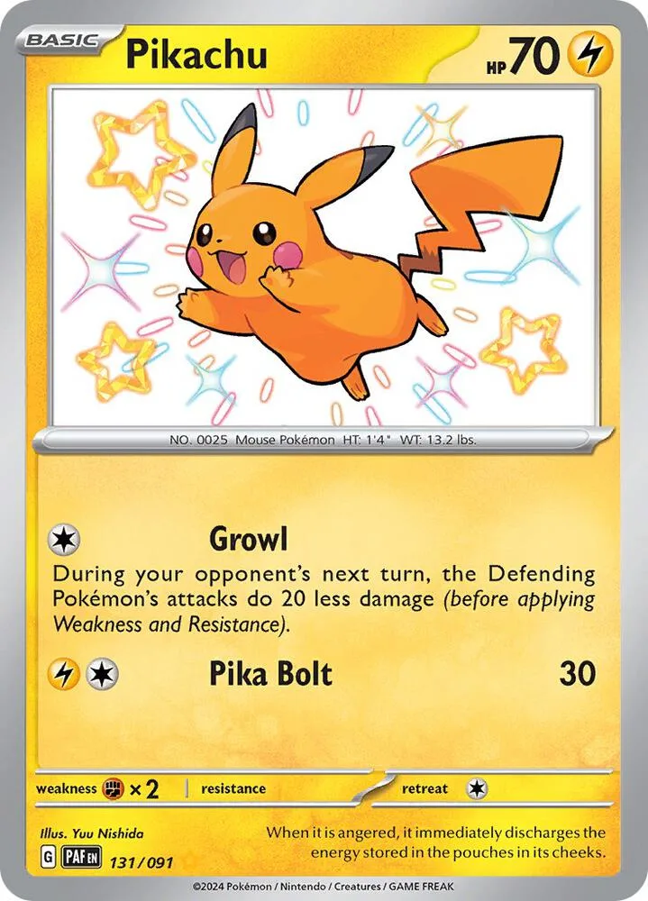 Pikachu Holofoil card