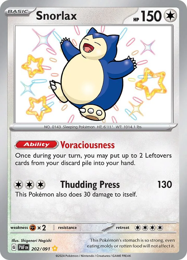 Snorlax Holofoil card