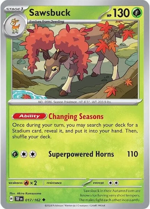 Sawsbuck card front