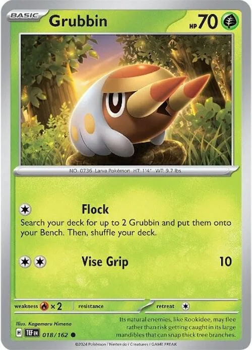 Grubbin card front