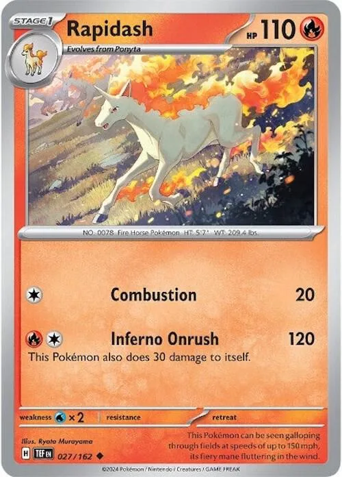 Rapidash card front