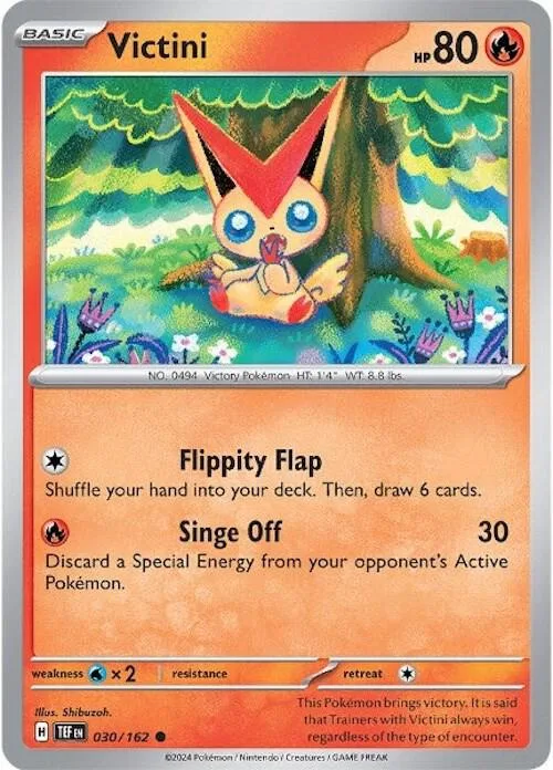 Victini card front