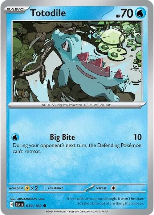 Totodile card front