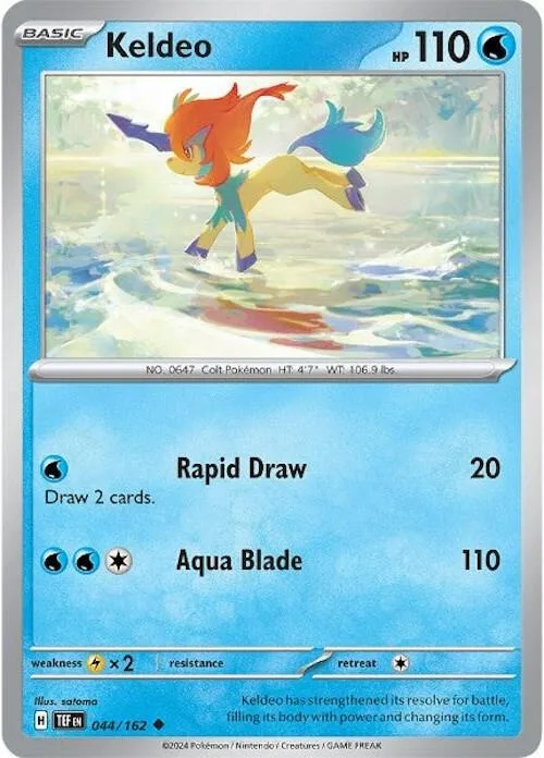 Keldeo card front