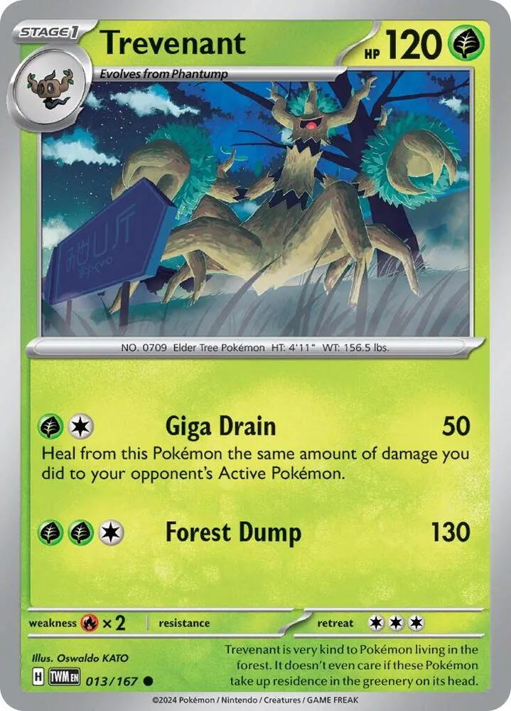 Trevenant card front