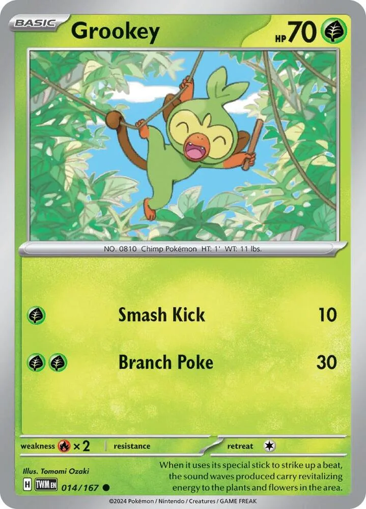 Grookey card front