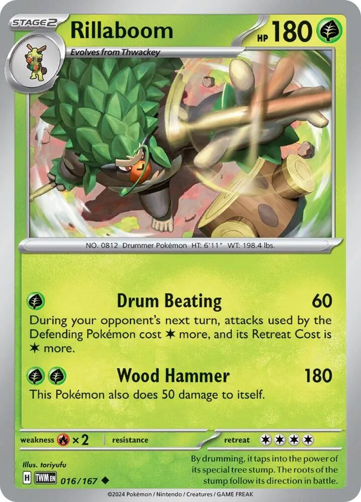 Rillaboom card front
