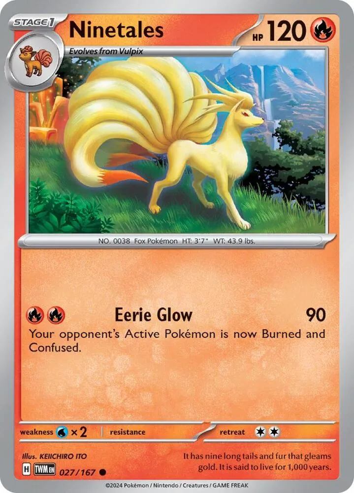 Ninetales card front
