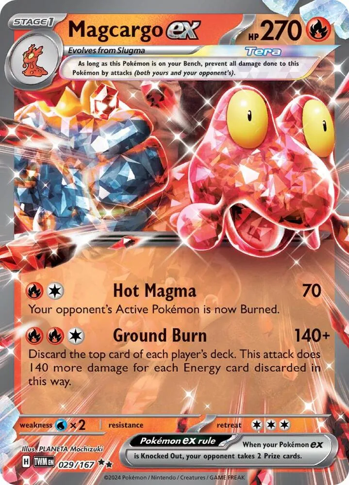 Magcargo ex card front