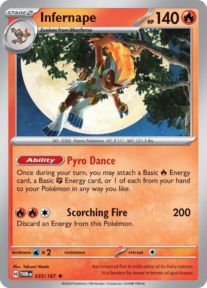 Infernape card front