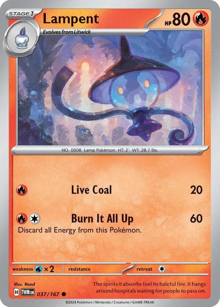 Lampent card front