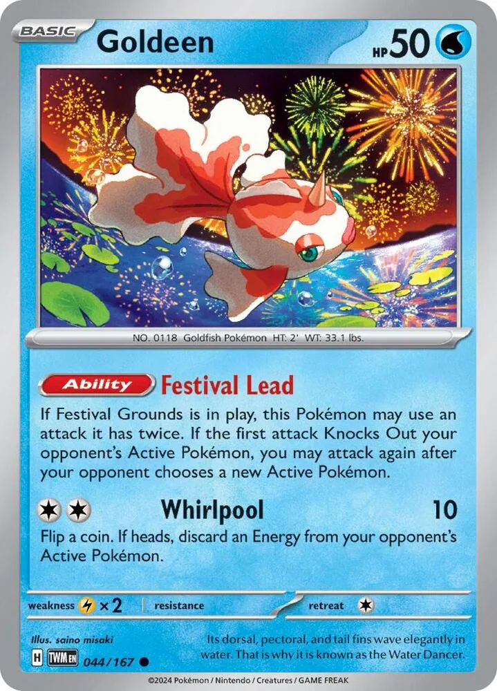 Goldeen card front