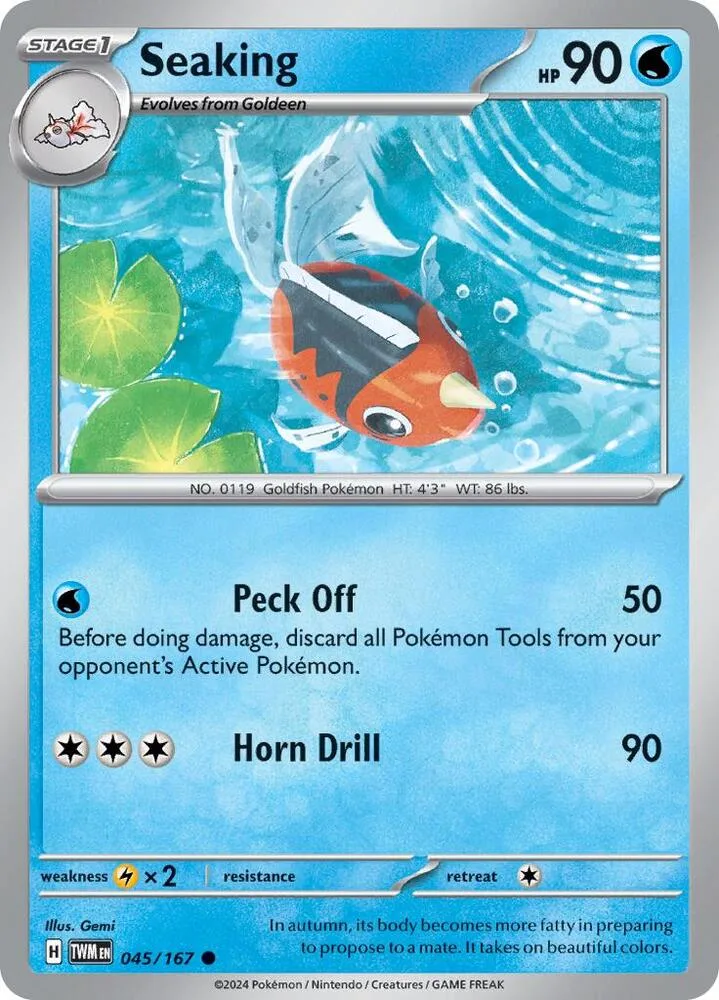 Seaking card front