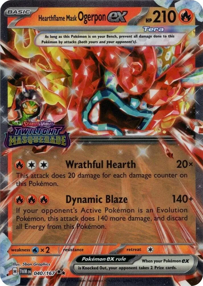 Hearthflame Mask Ogerpon ex (Set Stamp) thumbnail