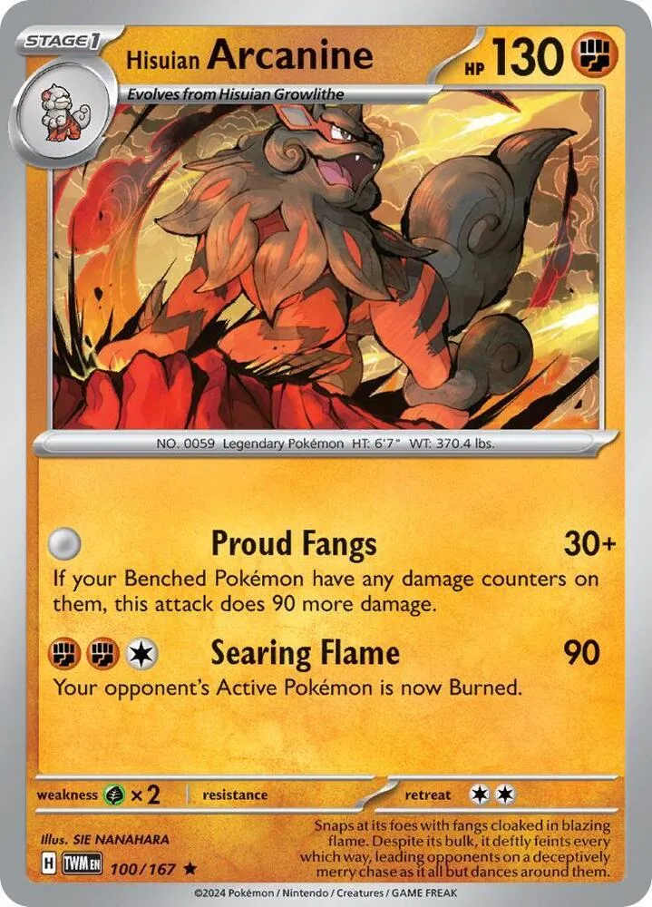 Hisuian Arcanine (Non-Holo) thumbnail