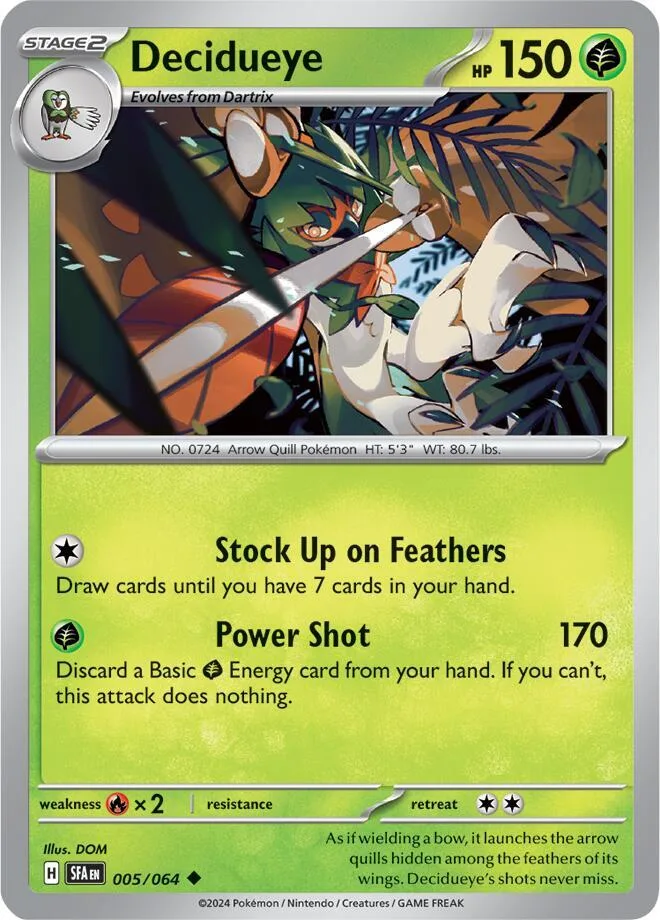 Decidueye card front