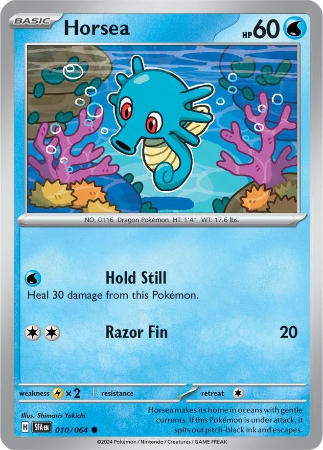 Horsea card front