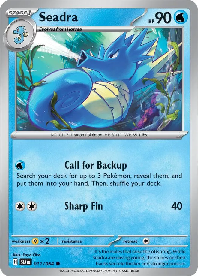 Seadra card front