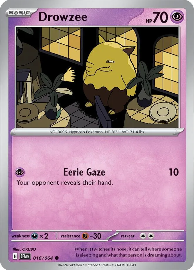 Drowzee card front