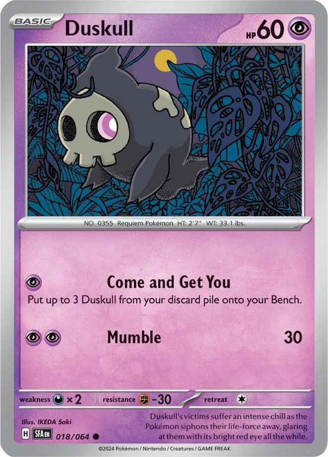 Duskull card front