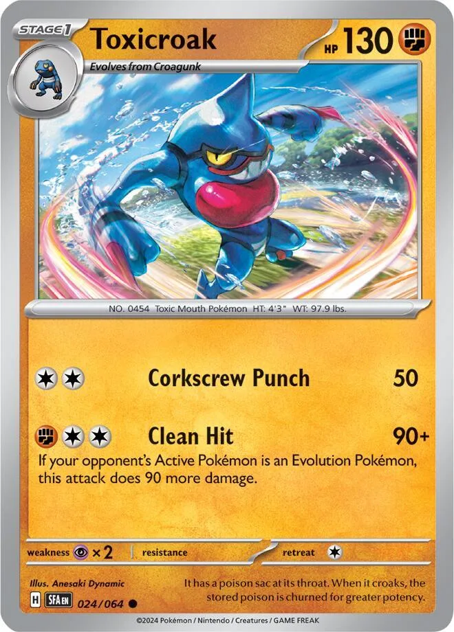 Toxicroak card front