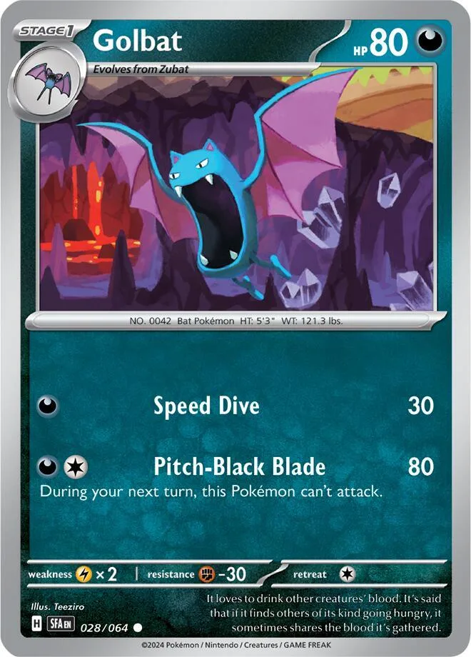 Golbat card front