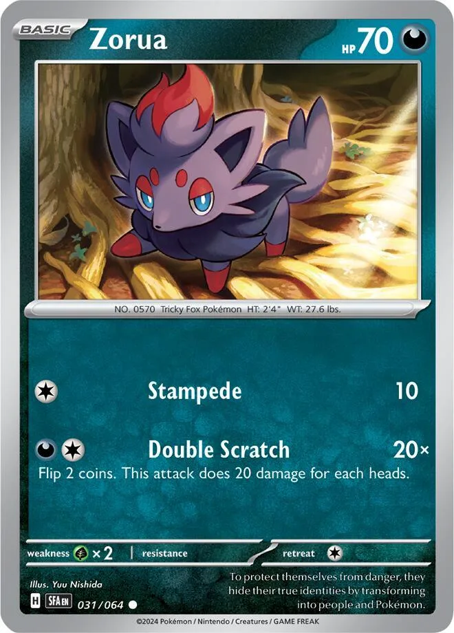 Zorua card front