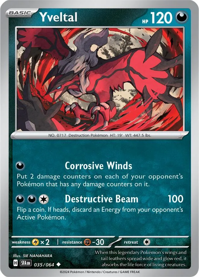 Yveltal card front