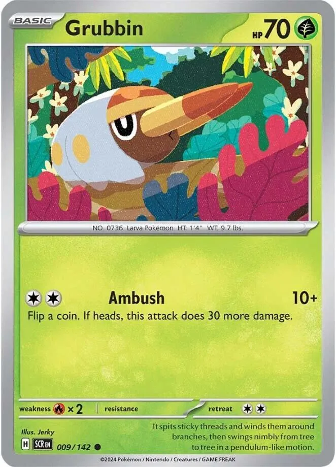 Grubbin card front