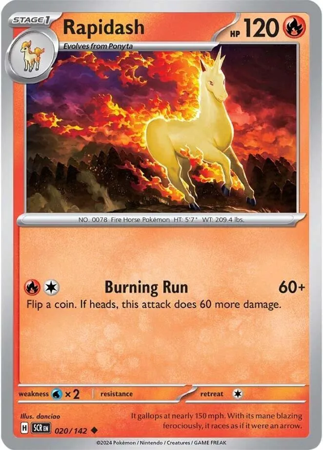 Rapidash card front