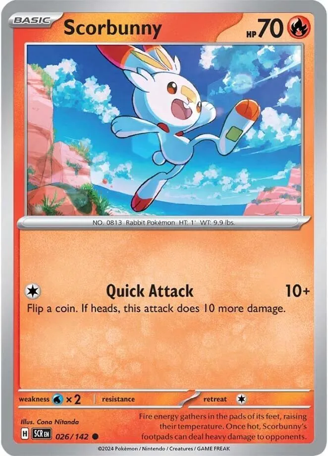 Scorbunny card front