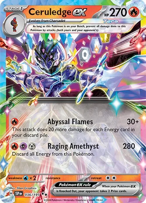 Ceruledge ex card front