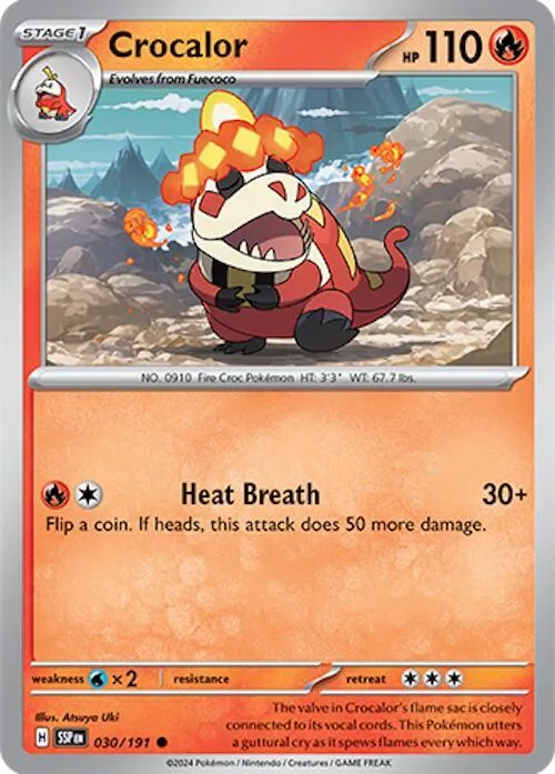 Crocalor card front