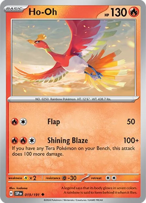 Ho-Oh card front