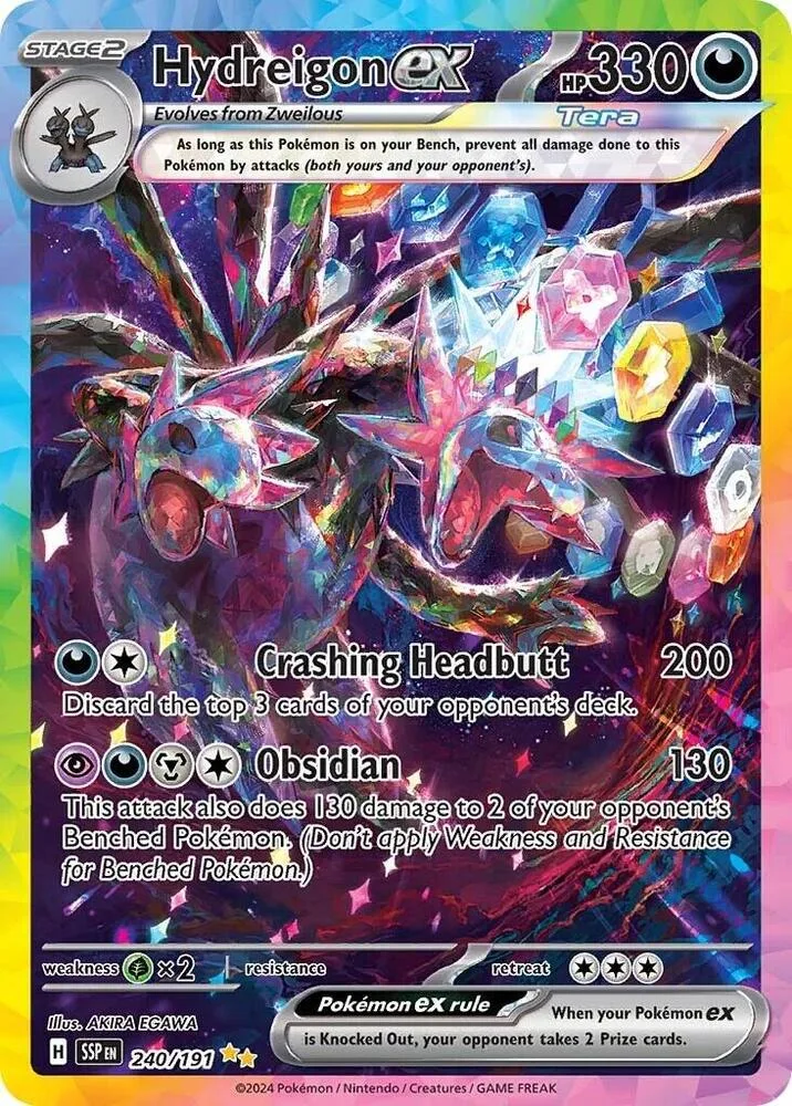 Hydreigon ex Holofoil card