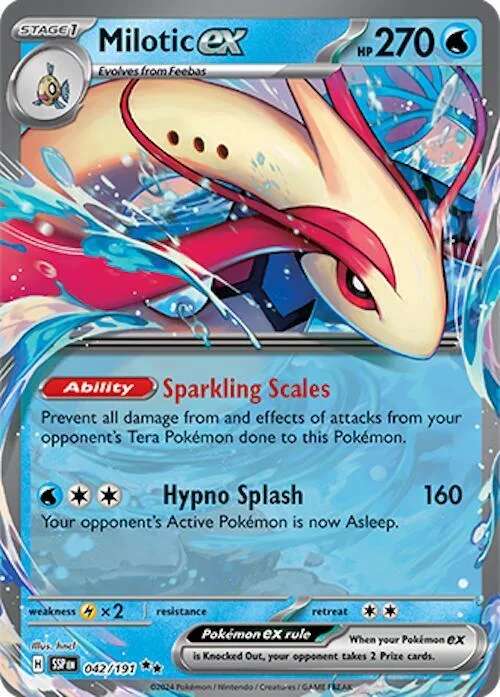 Milotic ex card front